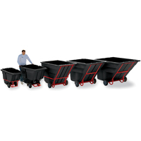 Tilt Truck, Polyethylene, 1-1/2 cu. yd., 1200 lbs. Load Capacity FMT Sales Ltd