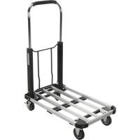 Chariots &agrave; plateforme pliants, Aluminium, 300 lb, 28" lo x 16" la, Hauteur 32" FMT Sales Ltd