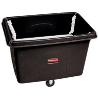 Cube Truck with Spring Platform, Polyethylene, 44-1/16" L x 31" W x 32-1/2" H, 14 cu.ft. Volume, 500 lbs. Capacity FMT Sales Ltd