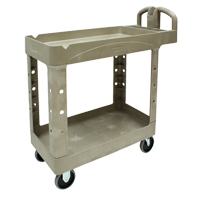 Heavy Duty Utility Cart - 4500-88, 2 Tiers, 17-1/8" x 33-1/4" x 39", 500 lbs. Capacity FMT Sales Ltd