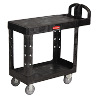 Flat Shelf Heavy Duty Utility Cart - 4505-00, 2 Tiers, 17-1/4" x 38-1/10" x 38-1/2", 500 lbs. Capacity FMT Sales Ltd