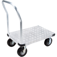 Chariots &agrave; plateforme en aluminium, 24" la x 36" lo, 1100 lb cap, Roues Anticrevaison FMT Sales Ltd