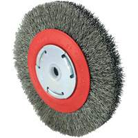 Brosse &agrave; fils cr&ecirc;p&eacute;s 101F-2M, 6" dia., Fils 0,014", Arbre 1/2" - 2" FMT Sales Ltd
