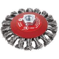 Brosse conique &agrave; fils torsad&eacute;s BK520T, Dia. 5", Arbre 5/8-11 FMT Sales Ltd