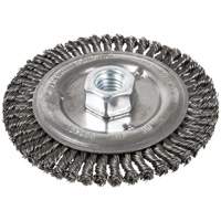 Brosse pour cordon de soudure, Dia. 6", Fils 0,022", Arbre 5/8"-11, Acier FMT Sales Ltd