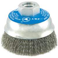 Brosse boisseau &agrave; fils cr&ecirc;p&eacute;s en acier inoxydable FMT Sales Ltd