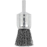 Shaft Mounted Crimped End Brush, 3/4", 0.012" Fill, 1/4" Shank FMT Sales Ltd