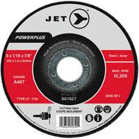 A46T PowerPlus Cut-Off Wheel, 5" x 1/16", 7/8" Arbor, Type 27, 12200 RPM FMT Sales Ltd