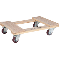 Hardwood Dolly, Polyurethane Wheels, 1600 lbs. Capacity, 18" W x 24" D x 7" H FMT Sales Ltd
