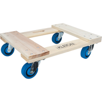 Hardwood Dolly, Rubber Wheels, 1400 lbs. Capacity, 18" W x 24" D x 7" H FMT Sales Ltd