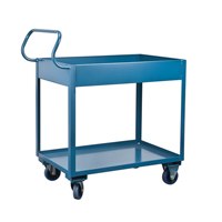 Chariots de service &agrave; bordure profonde, 2 Tiers, 24" la x 47" h x 36" p, Capacit&eacute; 1200 lb FMT Sales Ltd
