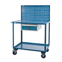 Chariots de service mobiles, 2 Tiers, 24" la x 57" h x 40" p, Capacit&eacute; 1200 lb FMT Sales Ltd