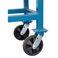 Elevated Platform Trucks, 48" L x 24" W, 2000 lbs. Capacity, Nylon Casters FMT Sales Ltd