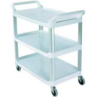 Open-Sided Shelf Cart, 3 Tiers, 40" x 37" x 20", 300 lbs. Capacity FMT Sales Ltd