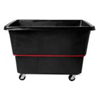 Heavy-Duty Utility Truck, Black Recycled Plastic, 59"/34-5/8" L x 34"/59-1/64" W x 42-1/16"/42-7/8" H, 27 cu. ft. Volume, 1200 lbs. Capacity FMT Sales Ltd