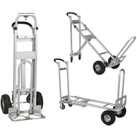 Three-Position Spartan III Convertible Hand Truck, Aluminum, 750 lbs. Capacity FMT Sales Ltd