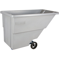 Chariot basculeur en acier, Poly&eacute;thyl&egrave;ne, 0,625 vg³, Capacit&eacute; de charge de 500 lb FMT Sales Ltd