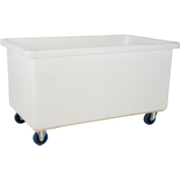Chariot-caisse &agrave; parois droites, Poly&eacute;thyl&egrave;ne blanc, 57" lo x 34" la x 33" h, Volume 22 pi³, Capacit&eacute; 600 lb FMT Sales Ltd