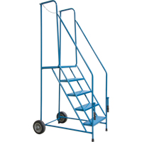 Trailer Access Rolling Ladder with Rails, 4 Steps, 22" Step Width, 37" Platform Height, Steel FMT Sales Ltd