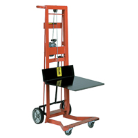 Platform Lift Stacker, Hand Winch Operated, 750 lbs. Capacity, 40" Max Lift FMT Sales Ltd