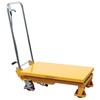 Hydraulic Scissor Lift Table, 17.75" L x 27.5" W/27-1/2" L x 17-3/4" W, Steel, 330 lbs. Capacity FMT Sales Ltd