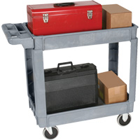 Chariot utilitaire de luxe, 2 tiers, 25" x 35-1/2" x 43,5"/43-1/2", Capacit&eacute; 550 lb FMT Sales Ltd