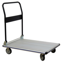 Chariot &agrave; plateforme avec poign&eacute;e pliante, Aluminium, 350 lb, 29" lo x 18-1/2" la, Hauteur 34-1/2" FMT Sales Ltd