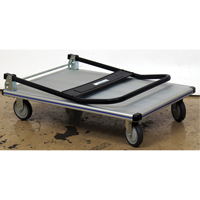 Chariot &agrave; plateforme avec poign&eacute;e pliante, Aluminium, 350 lb, 29" lo x 18-1/2" la, Hauteur 34-1/2" FMT Sales Ltd