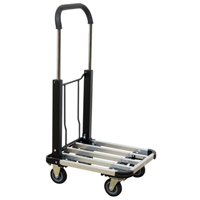Chariot &agrave; plateforme avec poign&eacute;e pliante, Aluminium, 300 lb, 28" lo x 16" la, Hauteur 37,75" FMT Sales Ltd