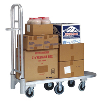 Chariot en aluminium pour marchandise, 20" la x 55-1/4" lo, 1200 lb cap, Roues Polyur&eacute;thane FMT Sales Ltd