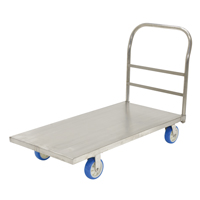 Platform Truck, 48" L x 24" W, 2000 lbs. Capacity, Polyurethane Casters FMT Sales Ltd