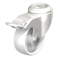 Roulette en nylon r&eacute;sistant aux chocs, Pivotant avec frein, Diam&egrave;tre 3-1/8" (79,5 mm), Capacit&eacute; 265 lb (120 kg) FMT Sales Ltd