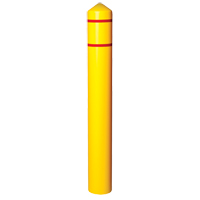 Enveloppe lisse pour butoir avec bandes r&eacute;fl&eacute;chissantes, 4" dia. x 56" l, Jaune FMT Sales Ltd
