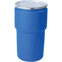 Nestable Polyethylene Drum, 14 US gal (11.7 imp. gal.), Open Top, Blue FMT Sales Ltd
