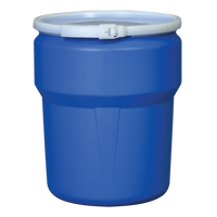 Nestable Polyethylene Drum, 10 US gal (8.33 imp. gal.), Open Top, Blue FMT Sales Ltd