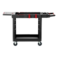 Heavy-Duty Adaptable Utility Cart, 2 Tiers, 17-3/4" x 36" x 46-1/5", 500 lbs. Capacity FMT Sales Ltd
