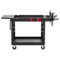Heavy-Duty Adaptable Utility Cart, 2 Tiers, 25-1/5" x 36" x 51-1/2", 500 lbs. Capacity FMT Sales Ltd