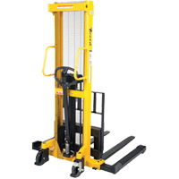 Manual Hydraulic Stacker, Hand Pump Operated, 2000 lbs. Capacity, 35" Max Lift FMT Sales Ltd