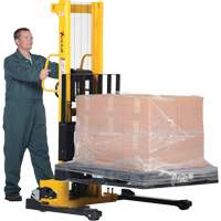 Manual Hydraulic Stacker, Hand Pump Operated, 2000 lbs. Capacity, 35" Max Lift FMT Sales Ltd