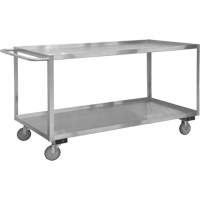 Chariot avec tablettes de calibre industriel, 2 Tiers, 18-1/8" la x 42" h x 35" p, Capacit&eacute; 1200 lb FMT Sales Ltd