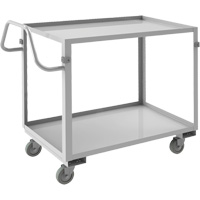 Chariot avec tablettes de calibre industriel, 2 Tiers, 22-1/2" la x 36-1/2" h x 42-7/16" p, Capacit&eacute; 600 lb FMT Sales Ltd