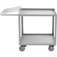 Chariot de pr&eacute;paration de commande de calibre industriel, 39" h x 18-1/8" la x 45" p, 2 Tablettes, Capacit&eacute; 1200 lb FMT Sales Ltd
