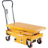 DC Powered Hydraulic Scissor Lift Elevating Cart, Steel, 39-3/4" L x 20-1/2" W, 1000 lbs. Capacity FMT Sales Ltd