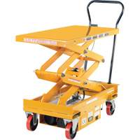 DC Powered Hydraulic Scissor Lift Elevating Cart, Steel, 39-3/4" L x 20-1/2" W, 1000 lbs. Capacity FMT Sales Ltd