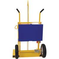 Chariot pour chalumeau et bouteille &agrave; gaz, Roues Rempli de mousse, Base de 24" la x 19-1/2" lo, 500 lb FMT Sales Ltd