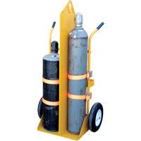 Chariot pour chalumeau et bouteille &agrave; gaz, Roues Rempli de mousse, Base de 23-1/8" la x 22-13/16" lo, 500 lb FMT Sales Ltd