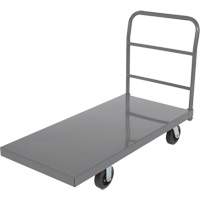 Platform Truck, 48" L x 24" W, 2000 lbs. Capacity, Rubber Casters FMT Sales Ltd