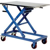 Manual Scissor Lift Table, 37" L x 23-1/2" W, Steel, 660 lbs. Capacity FMT Sales Ltd