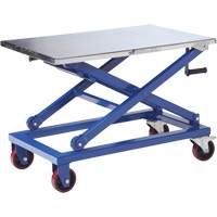 Manual Scissor Lift Table, 37" L x 23-1/2" W, Steel, 660 lbs. Capacity FMT Sales Ltd