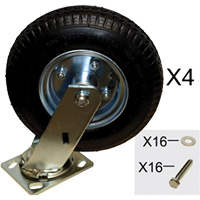 Platform Truck Pneumatic Caster Replacement Kit FMT Sales Ltd